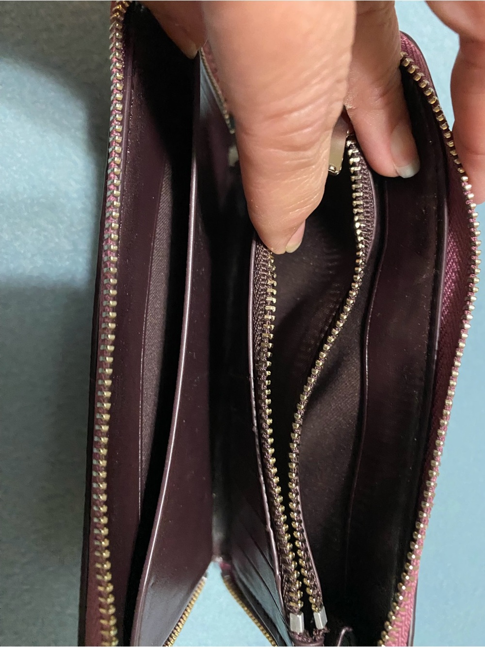 COACH Pink Glitter Star Wristlet Clutch - Picture 3 of 5